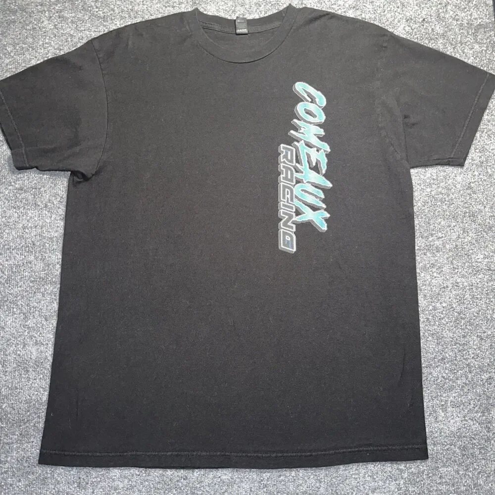 Vintage Mustang Fox Body Comeaux Racing T Shirt Graphic Tee Men’s XL Evadale RCJ - Picture 2 of 6